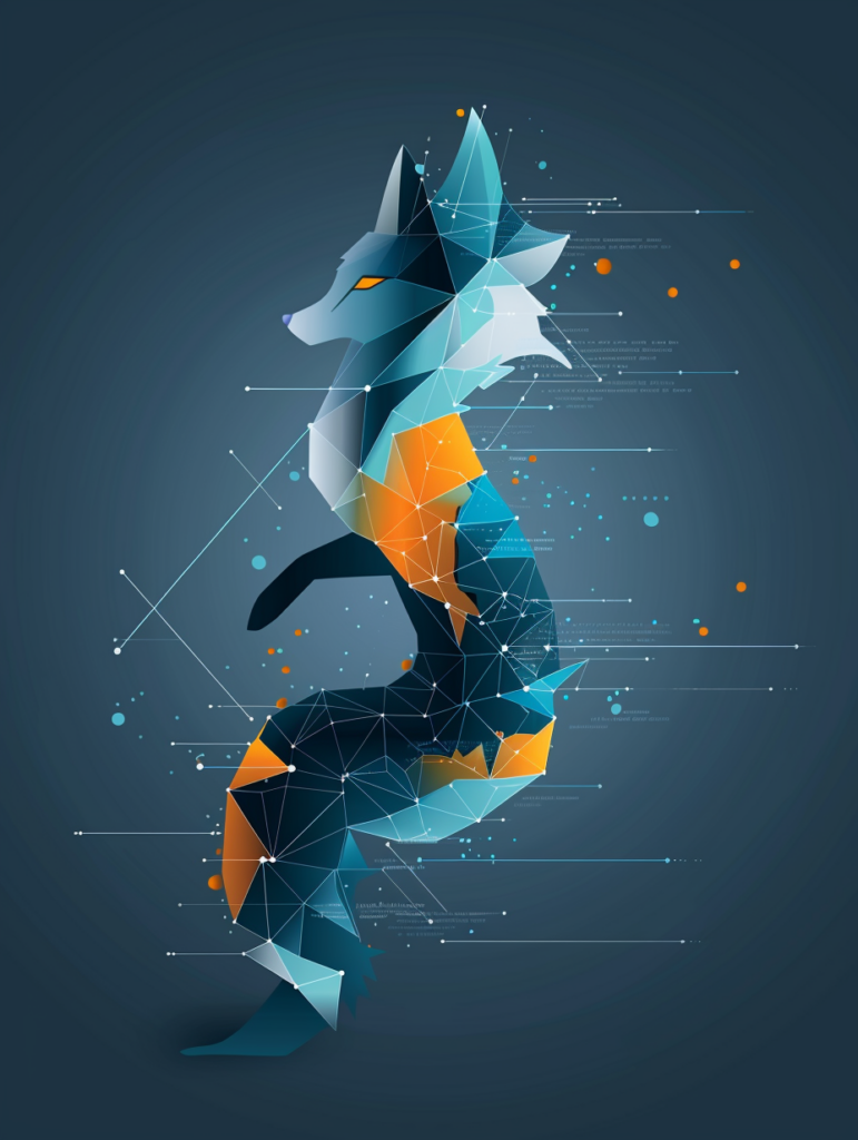 bigfox11 futuristic intelligent fox emerging from a neural ne 99dfcd2a d49d 44ad a5de d79636a2d1b7 3