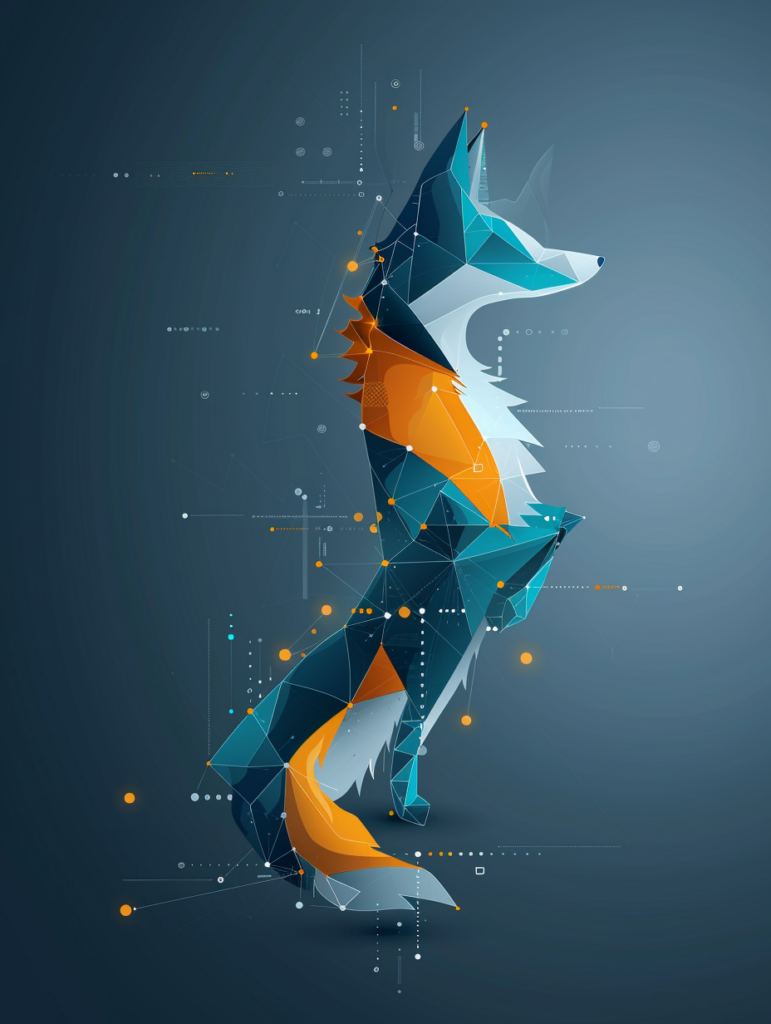 bigfox11 futuristic intelligent fox emerging from a neural ne d9995b30 fc54 4150 97dd 624872c70fa8 2